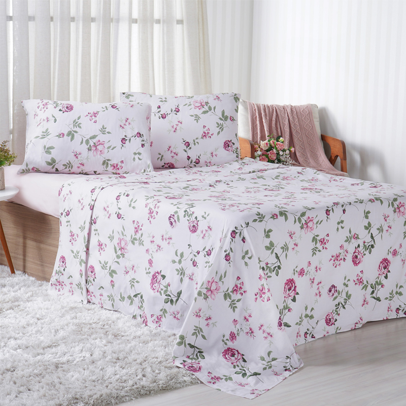Jogo de Cama Duplo Casal 150 Fios Giardino 4 Peças Bene Casa