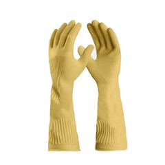 Luva de Proteção Longatex Látex Amarela Média Da2020 M Danny