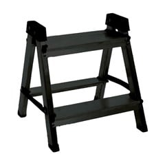Banqueta Escada Alumínio Preta 2 Degraus Esc004008 Quality