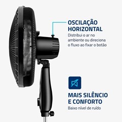Ventilador Oscilante de Coluna Super Power 40cm Preto Vsp-40c-Nb Mondial