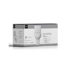 Bacia Com Caixa Acoplada Quadra Branca (Kp.211.17) C/Anel +Assento+Engate+ Paraf.Deca