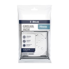 Grelha Inox 430 Para Ralo E Caixa Sifonada Quadrada 100mm Com Fecho E Caixilho Pr7413 Primafer