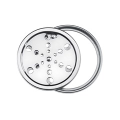 Grelha Inox 430 Para Ralo E Caixa Sifonada Redonda 100mm Com Fecho E Caixilho Pr7414 Primafer