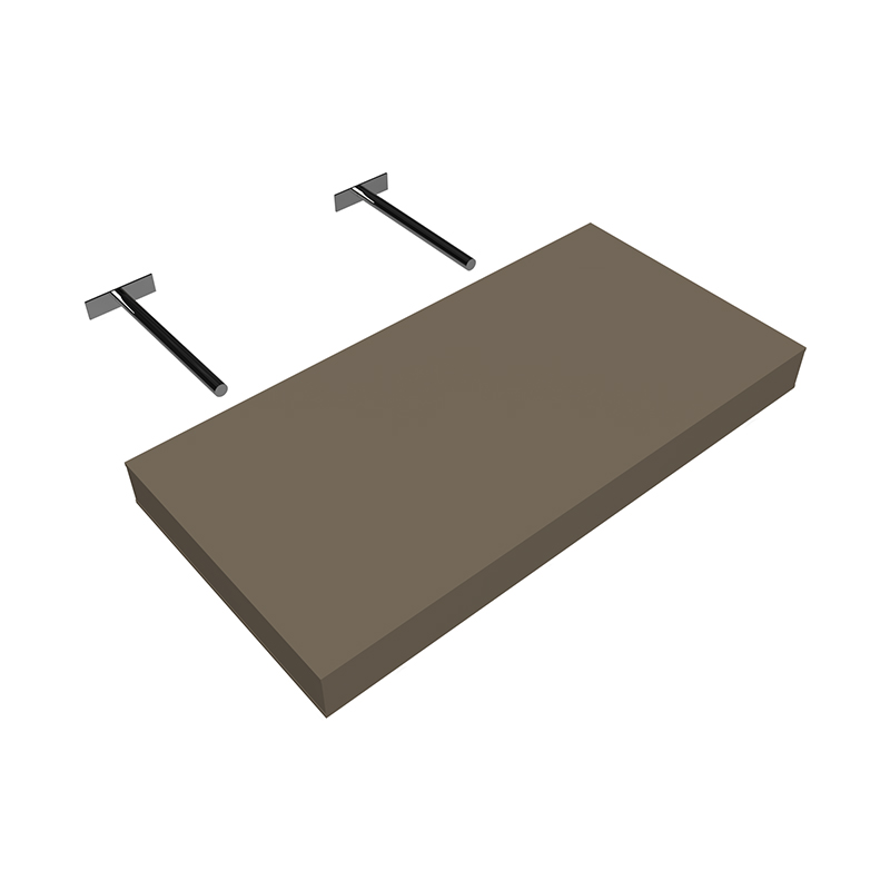 Prateleira Mdf Revestido Sofistic L.20 X C.40cm Gianduia Espessura 3,5m Com Suporte Invisível 108 Prat-Up