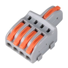 Conector Derivador 1:4 Para Fios E Cabos 1,5 A 4,0mm 32a 250v 73734 Interneed