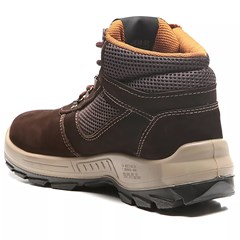 Bota de Couro Nobuck Com Atacador Café 40 Solado Pu Bidensidade 40240769 Bracol