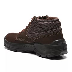 Bota de Couro Nobuck Isolante Elétrico (Eletricista) Com Cadarço Café 45 Solado Pu Bidensidade 40123340 Bracol