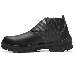 Bota Couro Sintético Isolante Elétrico (Eletricista) Com Elástico Preta 39 Solado Pu Bidensidade 40123294 Bracol