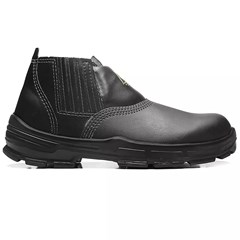 Bota Couro Sintético Isolante Elétrico (Eletricista) Com Elástico Preta 44 Solado Pu Bidensidade 40123294 Bracol