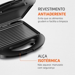 Sanduicheira Master Grill 750w 220v Preto/Inox S-20 Mondial