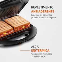 Sanduicheira Pratic Grill 750w 220v Sn-01 Mondial