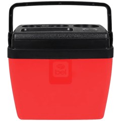 Caixa Térmica Pvc 12 L Vermelho/Preto Bel