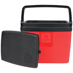 Caixa Térmica Pvc 6 L Vermelho/Preto Bel