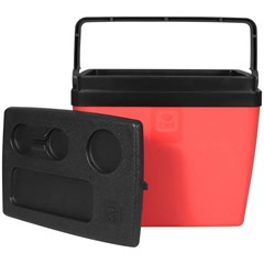 Caixa Térmica Pvc 28 L Vermelho/Preto Bel
