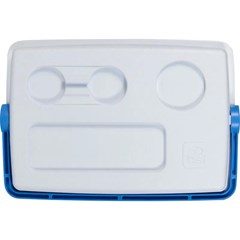 Caixa Térmica Pvc 28 L Azul/Branco Bel