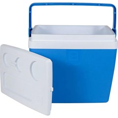 Caixa Térmica Pvc 28 L Azul/Branco Bel