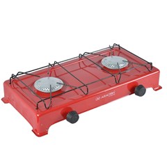 Fogao de Mesa Com 2 Bocas Baixa Pressão Acf-0101 Vermelho Araceba