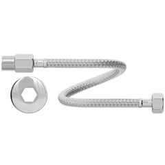 Ligação Flexível Malha Inox Rosca Macho/Fêmea 1/2