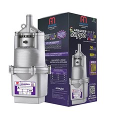 Bomba Submersa Vibratória Para Poço Sappo Ecco 500 Slim Extreme 300w 220v Altura Máx.50m 2000l/H 60483 Anauger