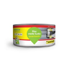 Fita Adesiva Impermeabilizante Com Película Alumínio Larg.10cm Esp.1,0mm Rolo C/10m Veda Tudo Quartzolit