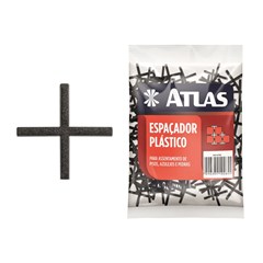 Espaçador P/Revestimentos(C/100pc)1,5mm Preto At45/15 Atlas