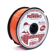 Linha de Pedreiro Polietileno 100m Laranja Mazzaferro