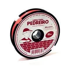 Linha de Pedreiro Polietileno 50m Laranja Mazzaferro