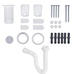 Tanque Pvc 22l 47x43x27cm Com Sifão Branco Tq0sf/Sc*Br1 Astra