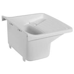 Tanque Pvc 22l 47x43x27cm Com Sifão Branco Tq0sf/Sc*Br1 Astra