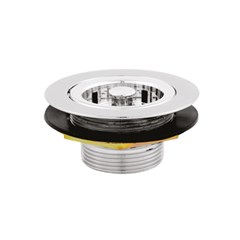 Válvula De Escoamento Metal Cromado Para Pia Cuba E Tanque 3.1/2