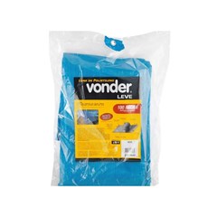 Lona de Polietileno Com Ilhoses 4x3m Espes.100 Micra Azul Vonder