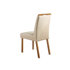 Cadeira Madeira Jantar Bianco Bordado Mel/Bege 2.17.1.16
