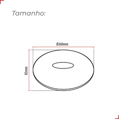 Luminária Plafon Led Sobrepor Redondo 16w 1440lm 6500k Branco Avant