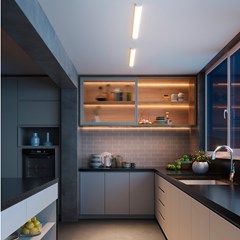 Luminária Led Sobrepor Slim 50cm 36w 100 A 240v 2160lm 6500k Br Avant