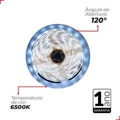 Fita Led Kit Com 5 Metros Ip65 5w 220v 6500k Branca Avant