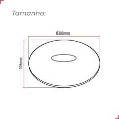 Luminária Plafon Led Sobrepor Redondo 24w 2200lm 6500k Branco Avant
