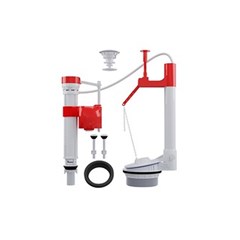 Reparo Para Caixa de Descarga Acoplada Completo Universal Acionamento Simples Com Kit Castelo (Botão Superior) 13215 Egaplast