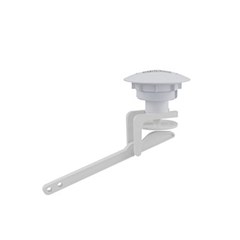 Botão Superior Para Caixa de Descarga Acoplada Acionamento Simples Branco (2 Em 1) Egaflush 10244 Egaplast