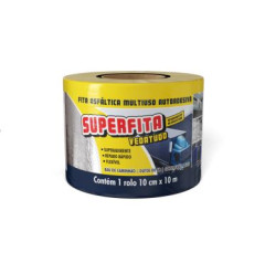 Fita Adesiva Impermeabilizante Com Película Alumínio Larg.10cm Rolo C/10m Superfita Denver B40180082 Pulvitec