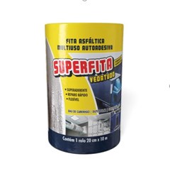 Fita Adesiva Impermeabilizante Com Película Alumínio Larg.20cm Rolo C/10m Superfita Denver B40180084 Pulvitec
