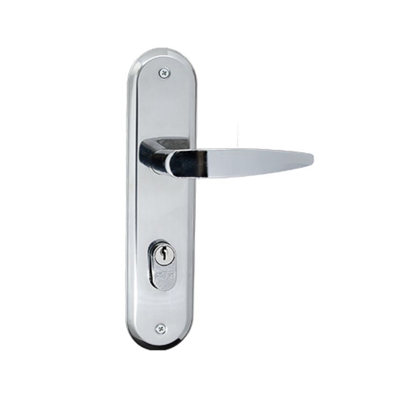 Fechadura Externa Cromada Lille Maçaneta Alavanca E Espelho 1301/32zc 99796 Silvana