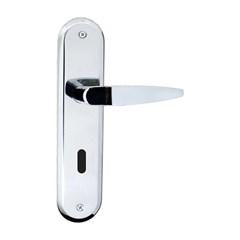 Fechadura Interna Cromada Lille Maçaneta Alavanca E Espelho 1310/32zc 99802 Silvana