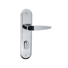 Fechadura Banheiro Cromada Lille Maçaneta Alavanca E Espelho 1320/32zc 99819 Silvana