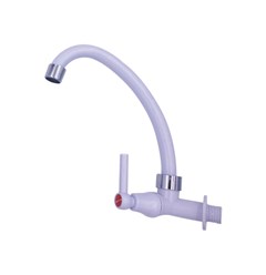 Torneira Para Cozinha Em Abs Parede 1/4 de Volta S03 Branca 10012 Sorte Metais