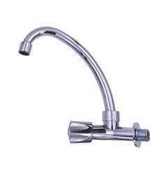 Torneira Para Cozinha Em Abs Parede 1/4 de Volta S02 Cromada 10014 Sorte Metais