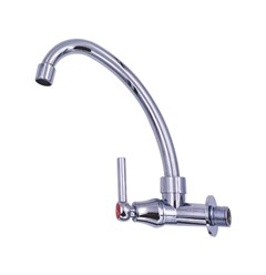 Torneira Para Cozinha Em Abs Parede 1/4 de Volta S03 Cromada 10015 Sorte Metais