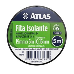 Fita Isolante 19mmx5m At2705 Atlas