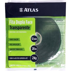 Fita Dupla-Face Transparente 12mmx20m At2912/20 Atlas