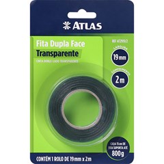 Fita Dupla-Face Transparente 19mmx20m At2919/20 Atlas