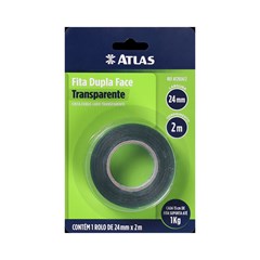 Fita Dupla-Face Transparente 24mmx2m At2924/2 Atlas